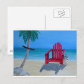 Entspannen Sie am Strand Postkarte (Vorne/Hinten)