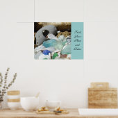 Entspannen Sie am Strand von Seaglass Poster (Küche)