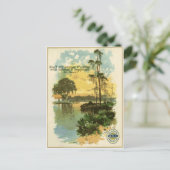 Entspannen Sie am Vintagen Strand Postkarte (Stehend Vorderseite)