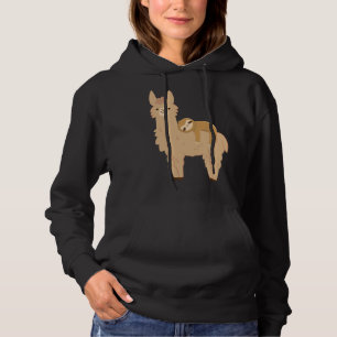 Entspannen Sie auf dem Llama Funny Llama Slo Hoodie
