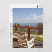 Entspannen Sie auf der Spitze der Welt: Mount Maga Postkarte (Vorne/Hinten)