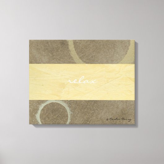 Entspannen Sie bei der modernen Kunst Leinwanddruck (Vorderseite)