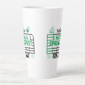 Entspannen Sie, ich habe dafür eine Tabelle, Buchh Milchtasse (Vorderseite)