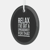 Entspannen Sie, ich habe dafür eine Tabelle got Ornament Aus Glas (Vorderseite links)