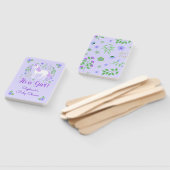 Entspannen Sie Ihre Lila Babydusche Personalisiert Fächer (Non-assembled)