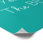 Entspannen Sie im Beach Poster Aqua und White (Ecke)
