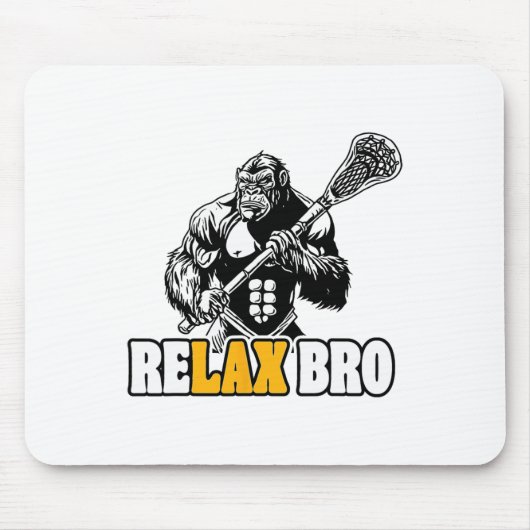 Entspannen Sie im Bro Funny Gorilla Lugano Mousepad (Vorne)