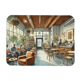 Entspannen Sie im Café Portland Oregon Magnet