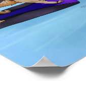 Entspannen Sie im Pool Poster (Ecke)