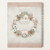 Entspannen Sie im Traum Liebe Erröten Tropenblumen Planer (Rückseite)