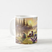 Entspannen Sie in der Osternacht am See Kaffeetasse (Vorderseite Links)