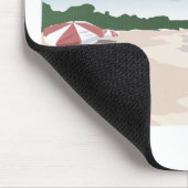 Entspannen Sie in der tropischen Strandlandschaft Mousepad (Ecke)