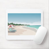 Entspannen Sie in der tropischen Strandlandschaft Mousepad (Mit Mouse)