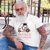 Entspannen Sie in Florida Golf Cart und Flamingo T-Shirt