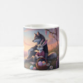 Entspannen Sie Ostern Picnic am See - Frühlingssze Kaffeetasse (VorderseiteRechts)