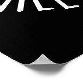 Entspannen Sie sich alles ist reif dunkel BG Poster (Ecke)