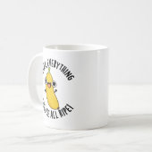 Entspannen Sie sich, alles wird reif sein Lustiger Kaffeetasse (Vorderseite Links)