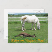 Entspannen Sie sich am Muttertag! Postkarte (Vorne/Hinten)