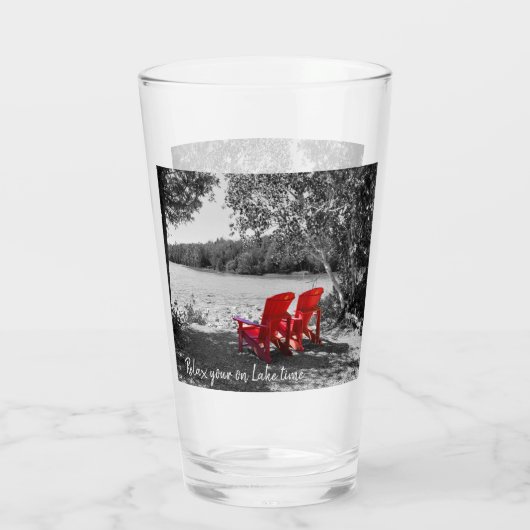 Entspannen Sie sich am See Glas (Rückseite)