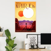 Entspannen Sie sich auf Kepler-16b Poster (Heimbüro)