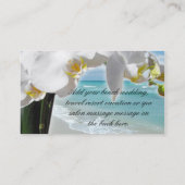 Entspannen Sie sich bei der Strandbezugskarte Visitenkarte (Rückseite)