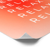 Entspannen Sie sich bei einem Drink Poster (Ecke)