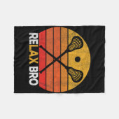 Entspannen Sie sich bei einem Lacrosse Zitat Lacro Fleecedecke (Vorderseite (Horizontal))