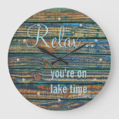 Entspannen Sie sich bei einem Tagesangebot Große Wanduhr (Vorderseite)