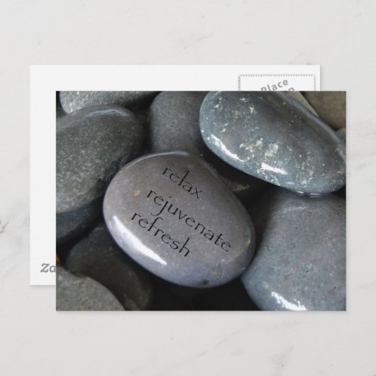 entspannen Sie sich bei einer Erneuerung Postkarte (Vorne/Hinten)