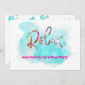 Entspannen Sie sich bei uns für ein Pool-Party Per Einladung (Vorne/Hinten)