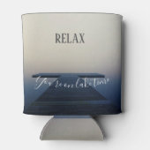 Entspannen Sie sich beim Booten am See Dosenkühler (Rückseite)