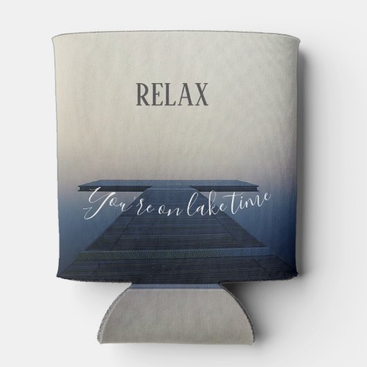 Entspannen Sie sich beim Booten am See Dosenkühler (Rückseite)