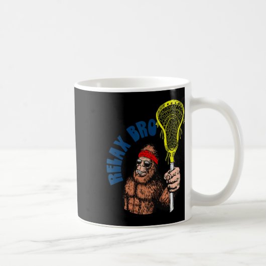 Entspannen Sie sich beim Bro! Funny Sasquatch Lax Kaffeetasse (Rechts)