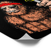 Entspannen Sie sich beim Bro! Funny Sasquatch Lax  Poster (Ecke)