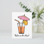 Entspannen Sie sich beim Max! Postkarte (Stehend Vorderseite)