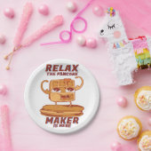 Entspannen Sie sich beim Pancake Maker.  Pappteller (Party)