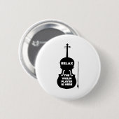 Entspannen Sie sich beim Violin Player Button (Vorne & Hinten)