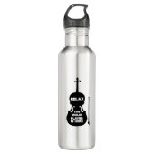 Entspannen Sie sich beim Violin Player Edelstahlflasche (Vorderseite)