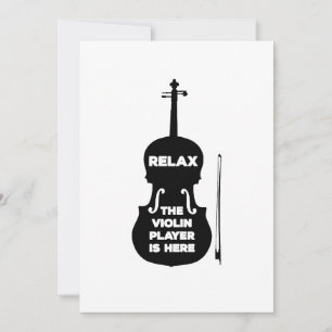 Entspannen Sie sich beim Violin Player Einladung