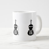 Entspannen Sie sich beim Violin Player Jumbo-Tasse (Vorderseite Rechts)