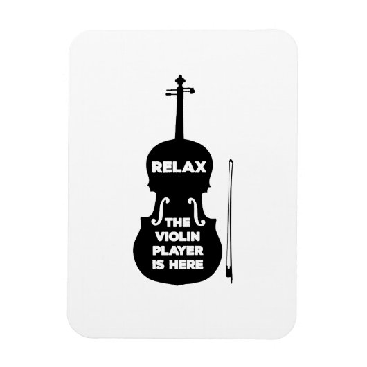 Entspannen Sie sich beim Violin Player Magnet (Vertikal)