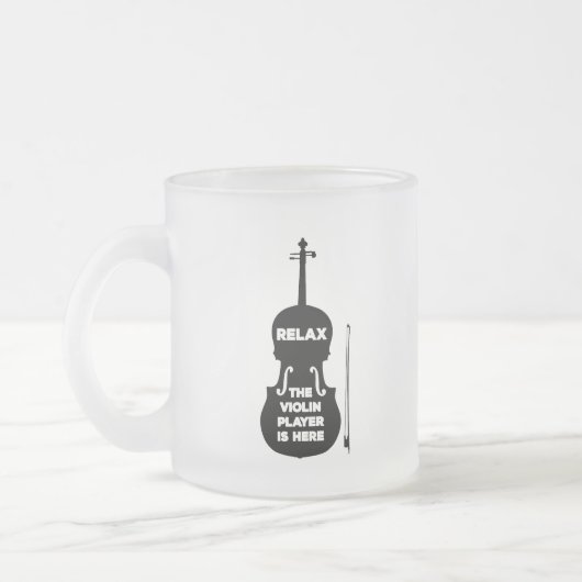Entspannen Sie sich beim Violin Player Mattglastasse (Links)
