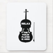 Entspannen Sie sich beim Violin Player Mousepad (Vorne)