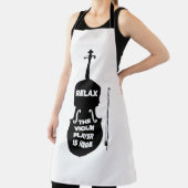 Entspannen Sie sich beim Violin Player Schürze (InSitu)