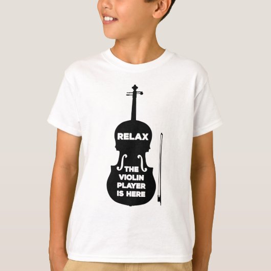 Entspannen Sie sich beim Violin Player T-Shirt (Vorderseite)