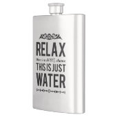 Entspannen Sie sich dieses ist gerade Wasser Flachmann (Links)