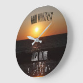 Entspannen Sie sich einfach mit gefallenen Zahlen Große Wanduhr (Winkel)