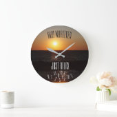 Entspannen Sie sich einfach mit gefallenen Zahlen Große Wanduhr (Zuhause)