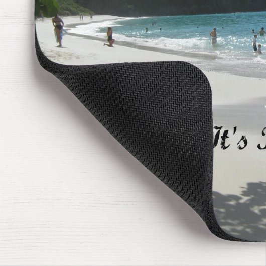 Entspannen Sie sich...Es ist Island Time! Mousepad (Ecke)