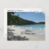 Entspannen Sie sich...Es ist Island Time! Postkarte (Vorne/Hinten)